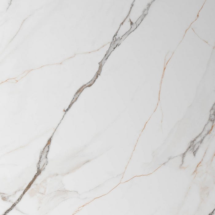 Mesa Comedor Blanco-Marrón Dm-Cerámica 180 X 90 X 75 Cm