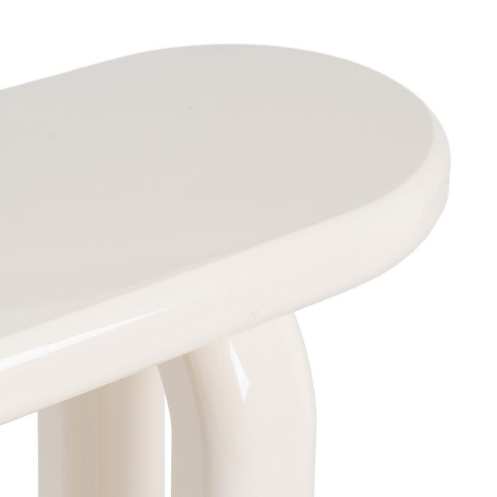 Consola Lacado Crema Dm Entrada 120 X 35 X 80 Cm