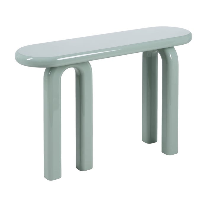 Consola Lacado Verde Dm Entrada 120 X 35 X 80 Cm