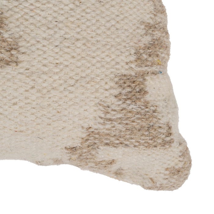 Cojín Blanco Natural Lana-Algodón 60 X 60 Cm