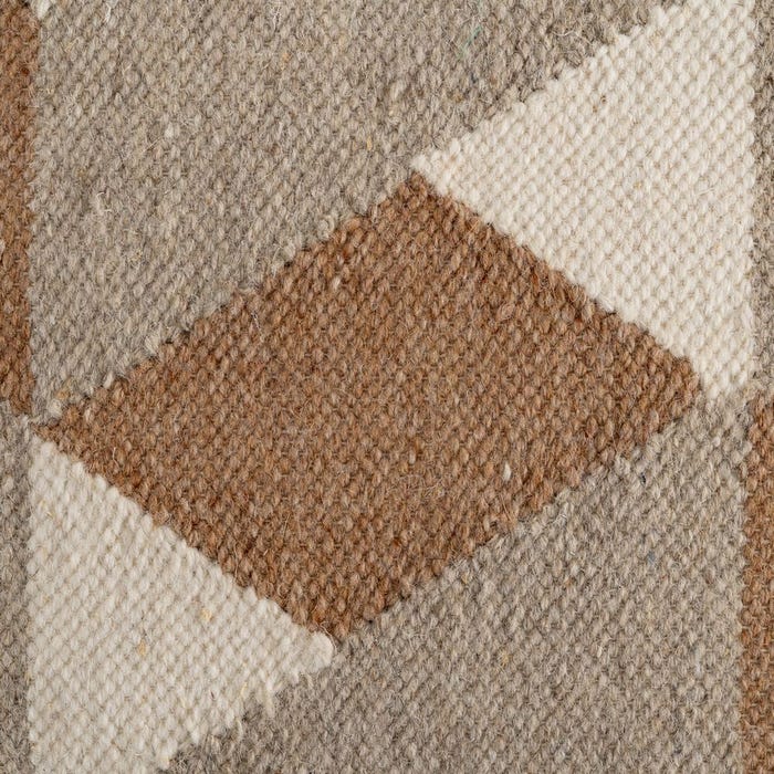 Puf Multicolor Lana-Algodón Decoración 45 X 45 X 45 Cm