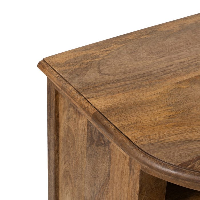 Mueble Tv Natural Madera De Mango Salón 198 X 45 X 50 Cm
