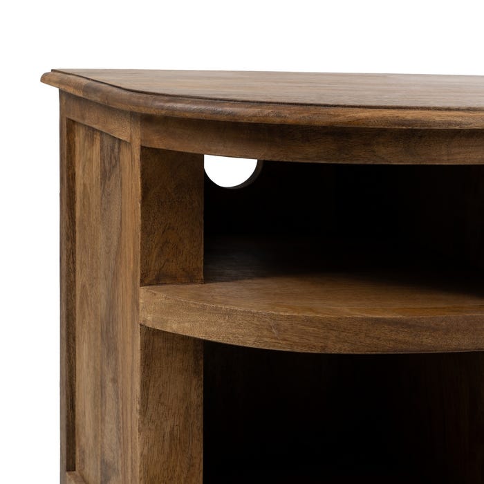Mueble Tv Natural Madera De Mango Salón 198 X 45 X 50 Cm