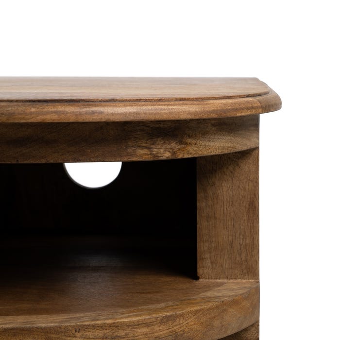 Mueble Tv Natural Madera De Mango Salón 198 X 45 X 50 Cm