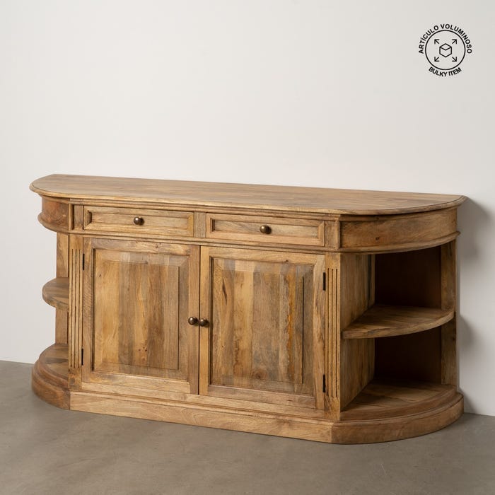 Aparador Natural Madera De Mango Salón 189 X 53 X 88 Cm