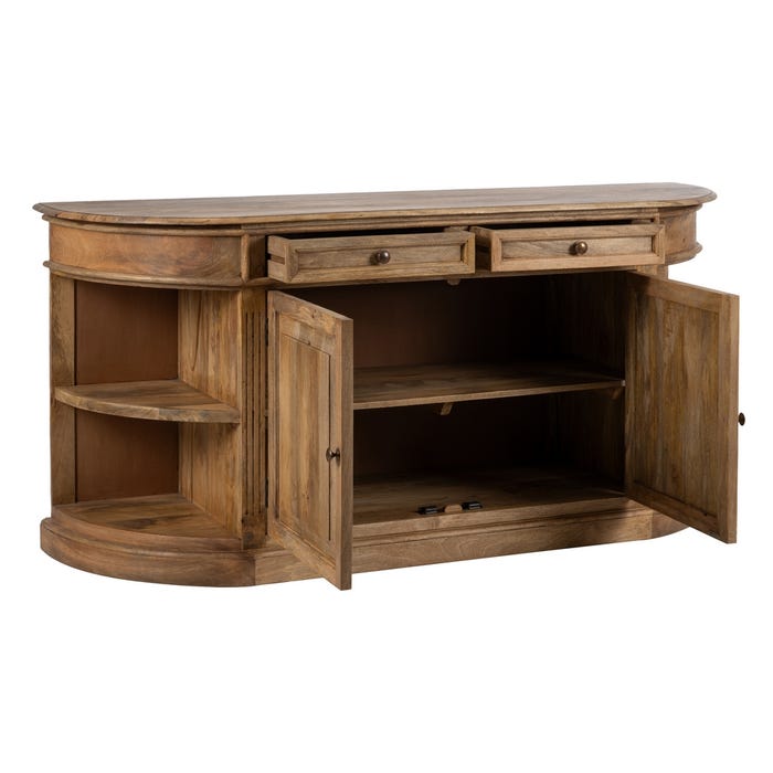 Aparador Natural Madera De Mango Salón 189 X 53 X 88 Cm