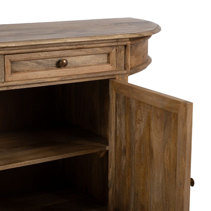 Aparador Natural Madera De Mango Salón 189 X 53 X 88 Cm