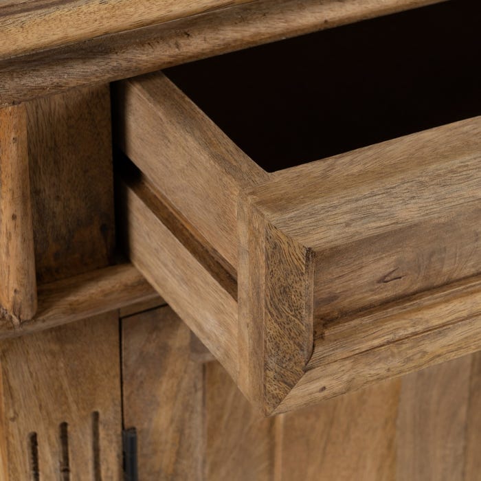 Aparador Natural Madera De Mango Salón 189 X 53 X 88 Cm