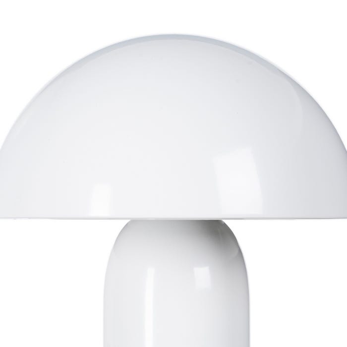 White Metal Table Lamp 20 X 20 X 24.50 Cm