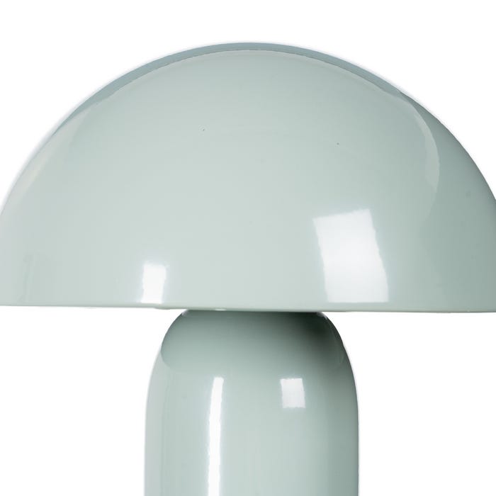 Luminária de mesa de metal verde claro 20 x 20 x 24,50 cm