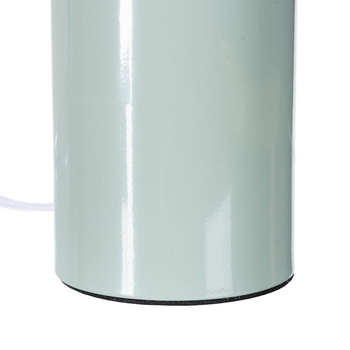 Luminária de mesa de metal verde claro 20 x 20 x 24,50 cm