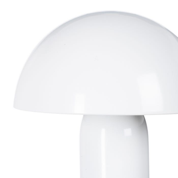 Luminária de mesa de metal branco 22 x 22 x 31,50 cm