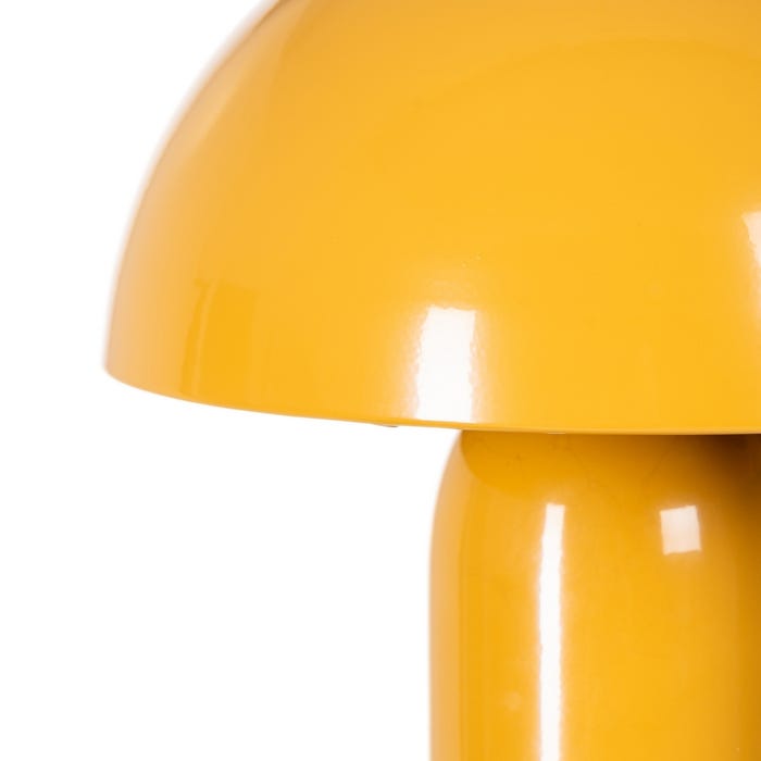 Luminária de mesa de metal laranja 22 x 22 x 31,50 cm