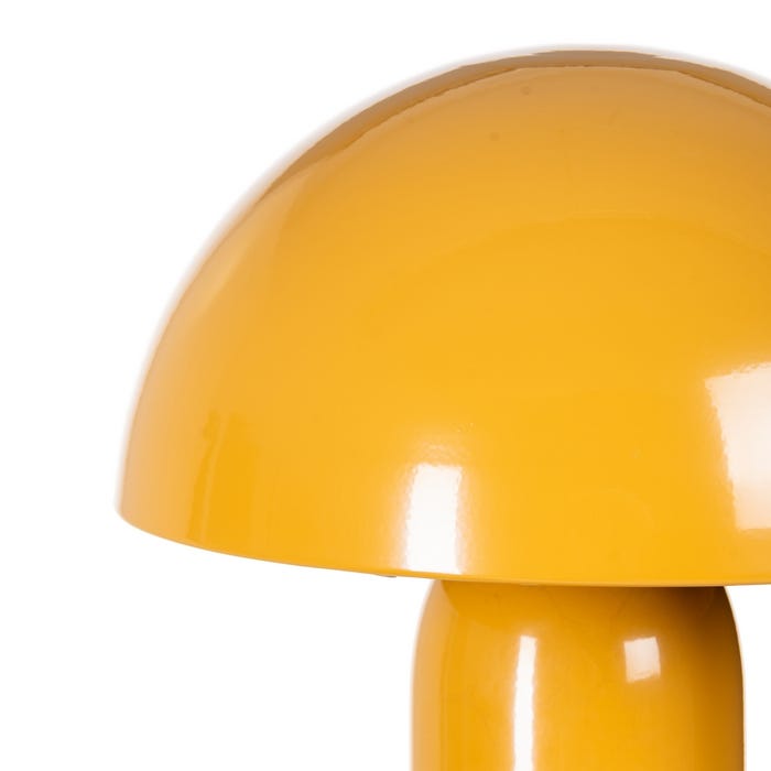 Luminária de mesa de metal laranja 22 x 22 x 31,50 cm