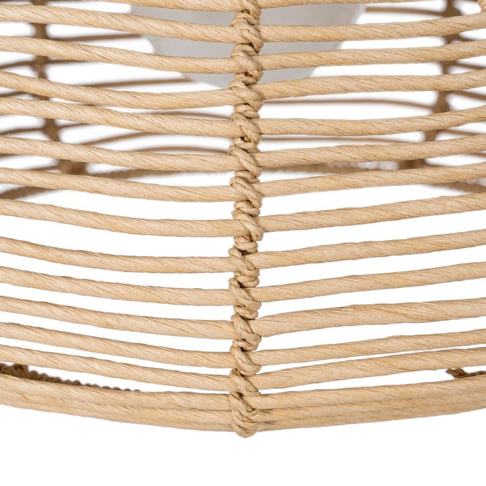 Lámpara Techo Natural Cuerda De Papel 33 X 33 X 21,50 Cm
