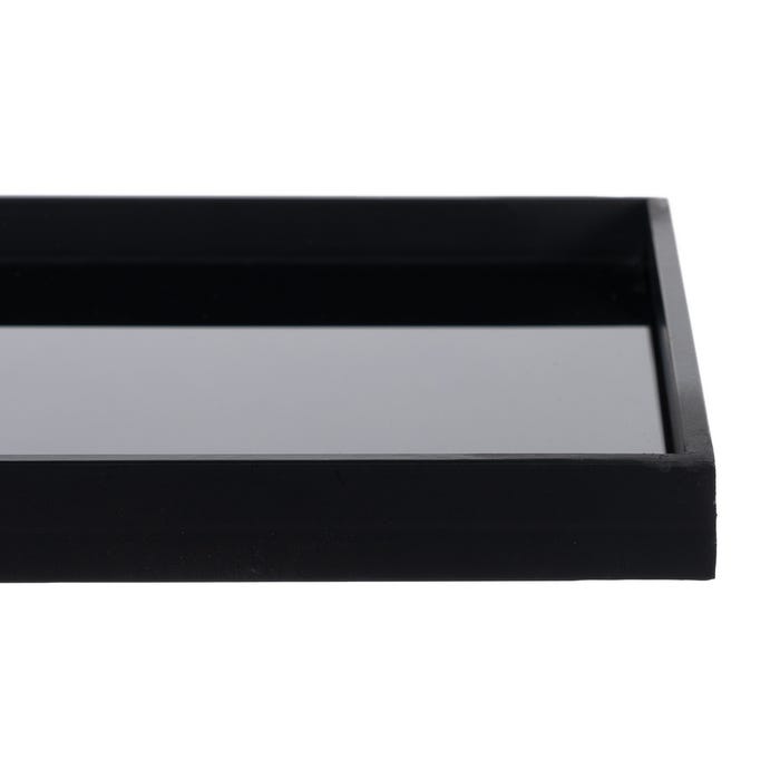 Consola Negro Metal-Cristal 90 X 32 X 80 Cm
