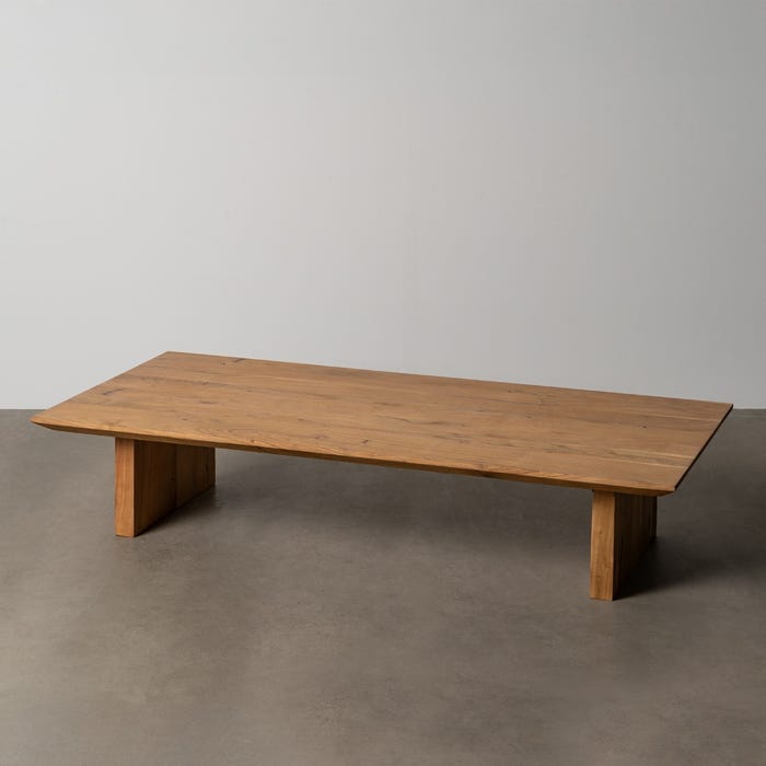 Mesa Centro Natural Madera De Acacia 150 X 70 X 30 Cm