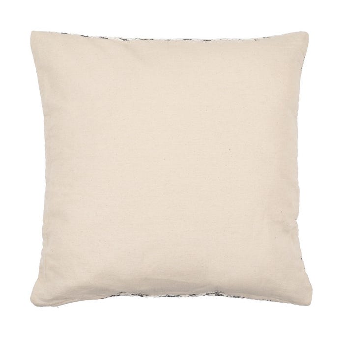 Cojín Blanco-Gris Algodón Decoración 45 X 45 Cm