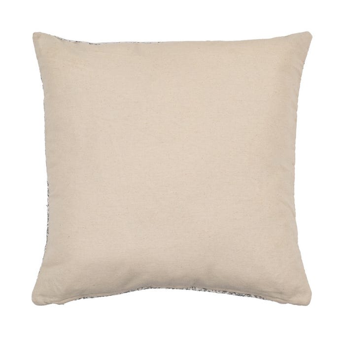 Cojín Blanco-Gris Algodón Decoración 45 X 45 Cm