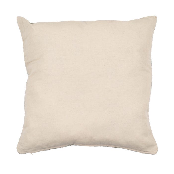 Cojín Blanco-Gris Algodón Decoración 45 X 45 Cm