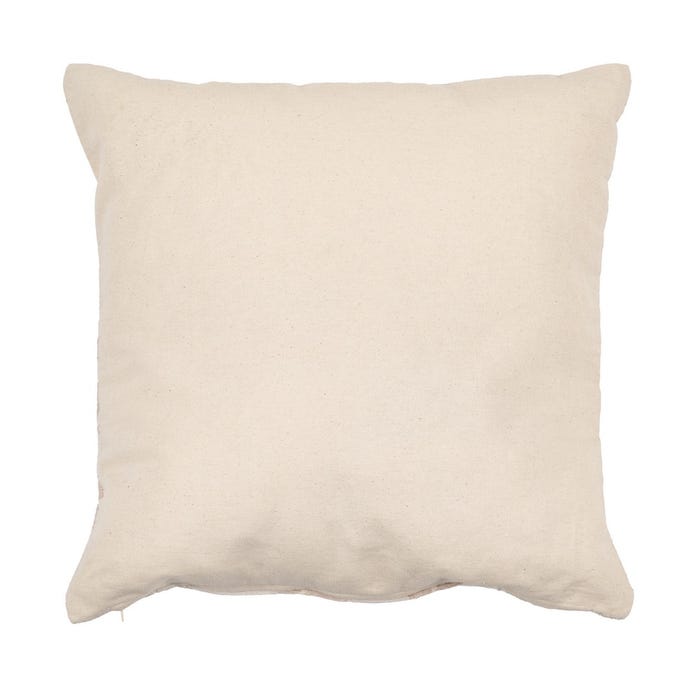 Cojín Crema Algodón Decoración 45 X 45 Cm