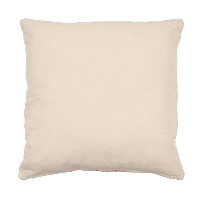 Cojín Crema Algodón Decoración 45 X 45 Cm