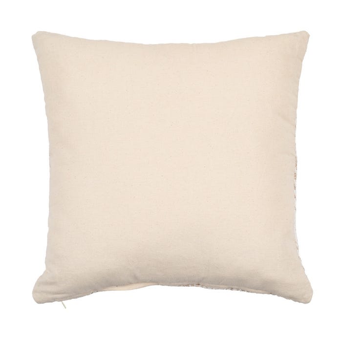Cojín Blanco/Beige Algodón Decoración 45 X 45 Cm