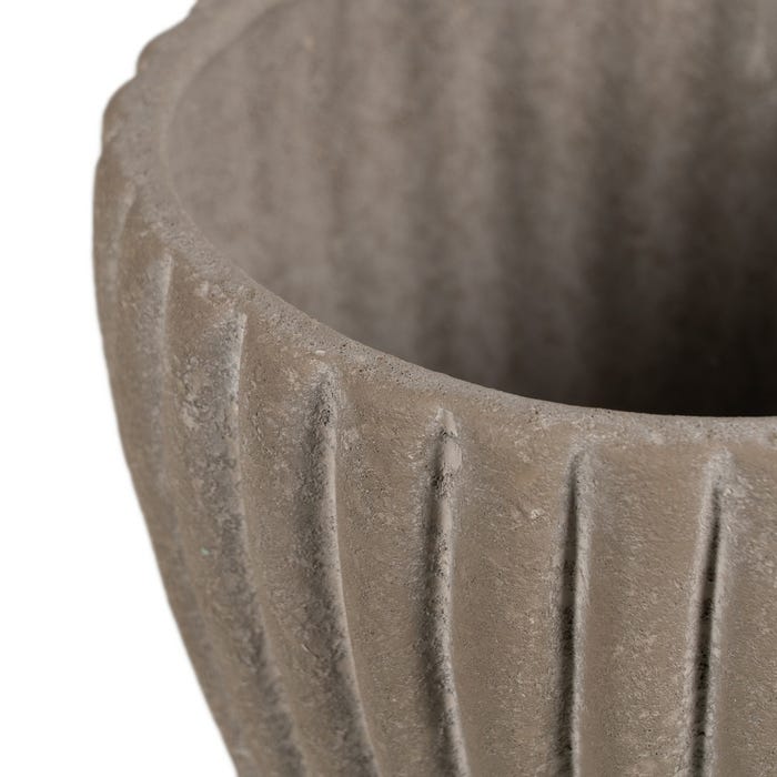 Decoração de vaso de pedra cerâmica 17 x 17 x 14 cm