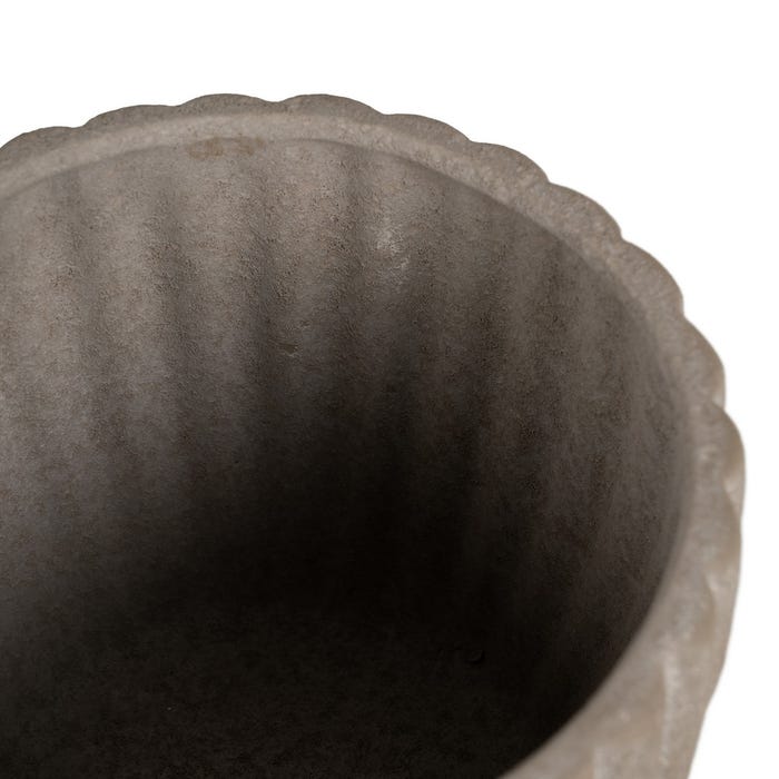 Decoração de vaso de pedra cerâmica 17 x 17 x 14 cm