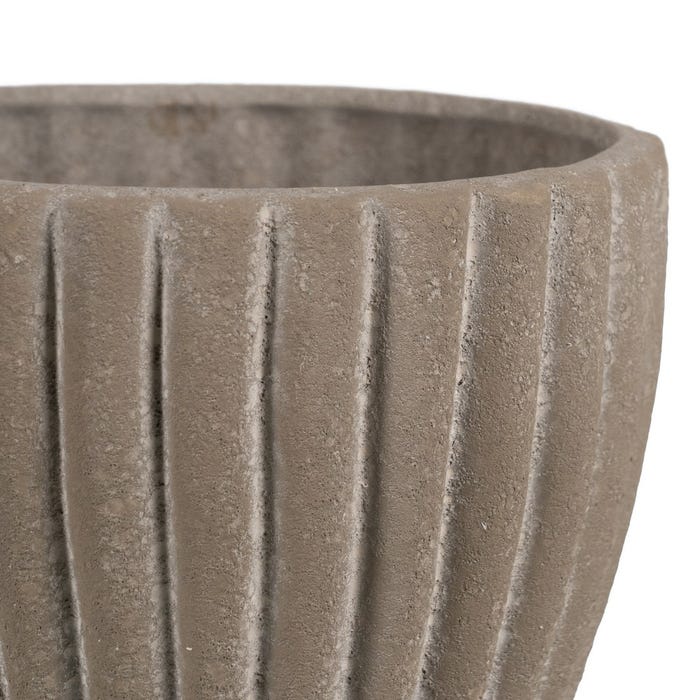 Decoração de vaso de pedra cerâmica 17 x 17 x 14 cm