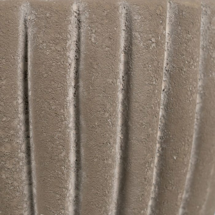 Decoração de vaso de pedra cerâmica 17 x 17 x 14 cm