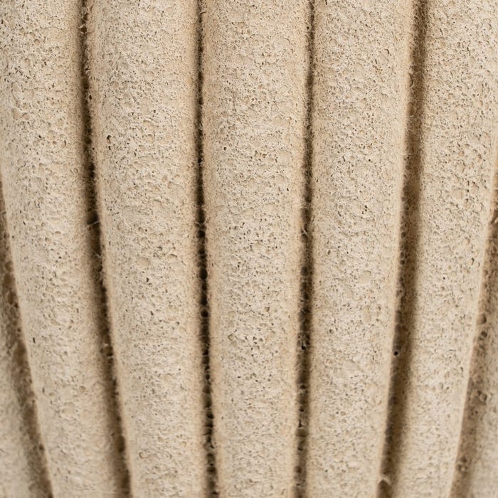 Macetero Beige Cerámica Decoración 20 X 20 X 17 Cm