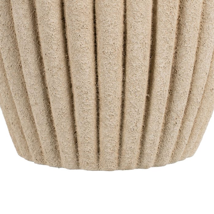 Macetero Beige Cerámica Decoración 20 X 20 X 17 Cm