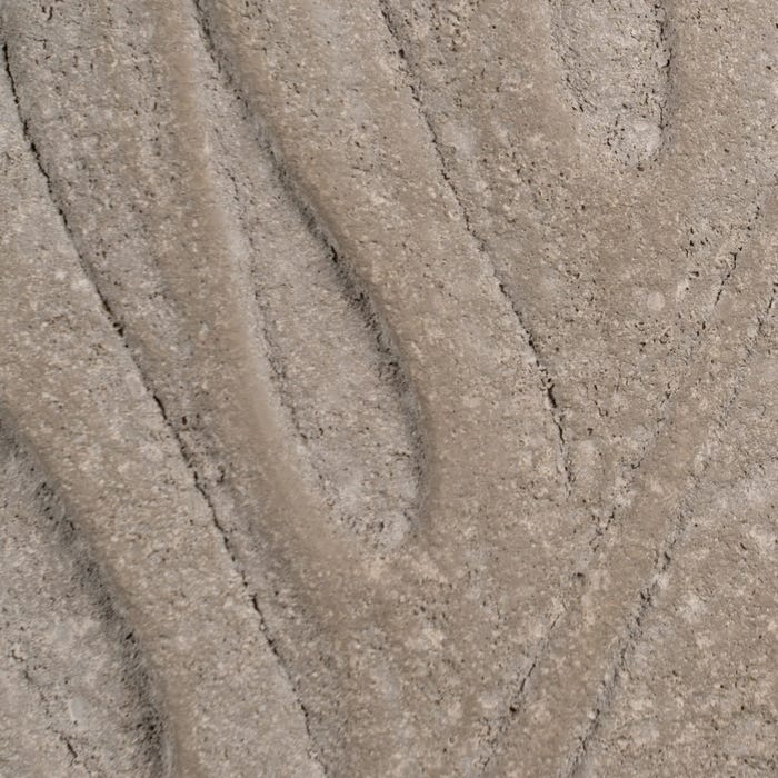 Jarrón Hojas Gris Cerámica Decoración 31 X 30 Cm