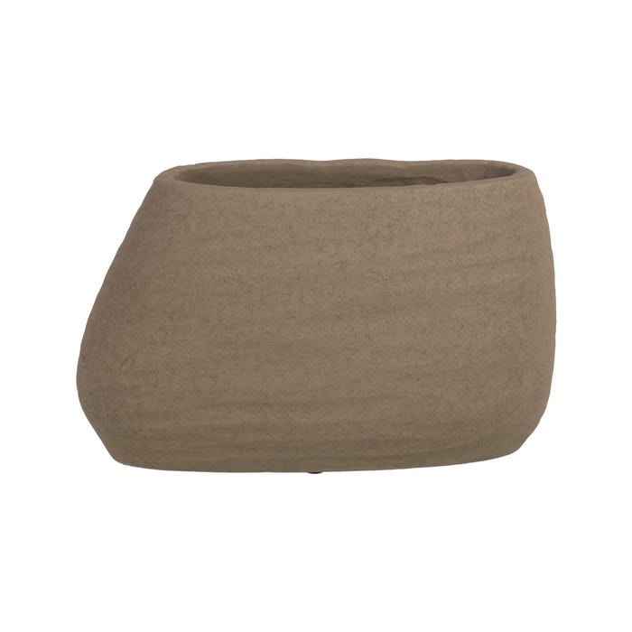 Dark Gray Ceramic Vase Decoration 30 X 16 Cm