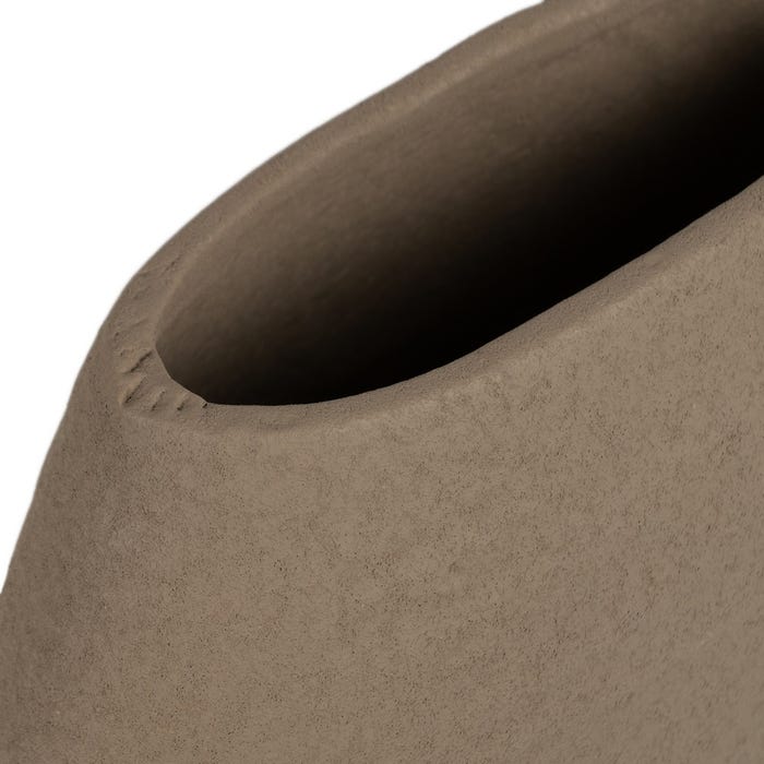 Dark Gray Ceramic Vase Decoration 30 X 16 Cm