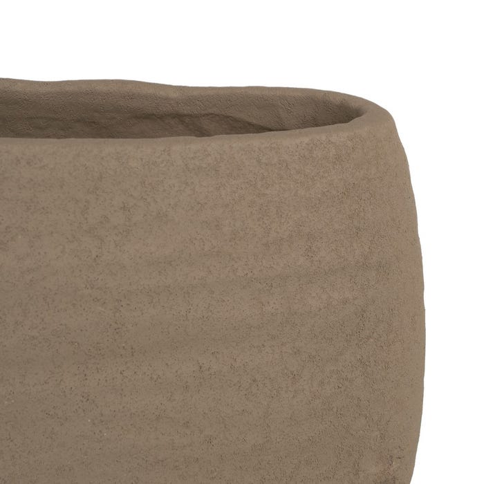 Dark Gray Ceramic Vase Decoration 30 X 16 Cm