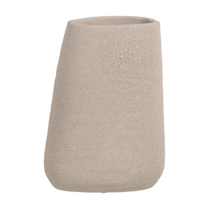Jarrón Gris Cerámica Decoración 16 X 30 Cm
