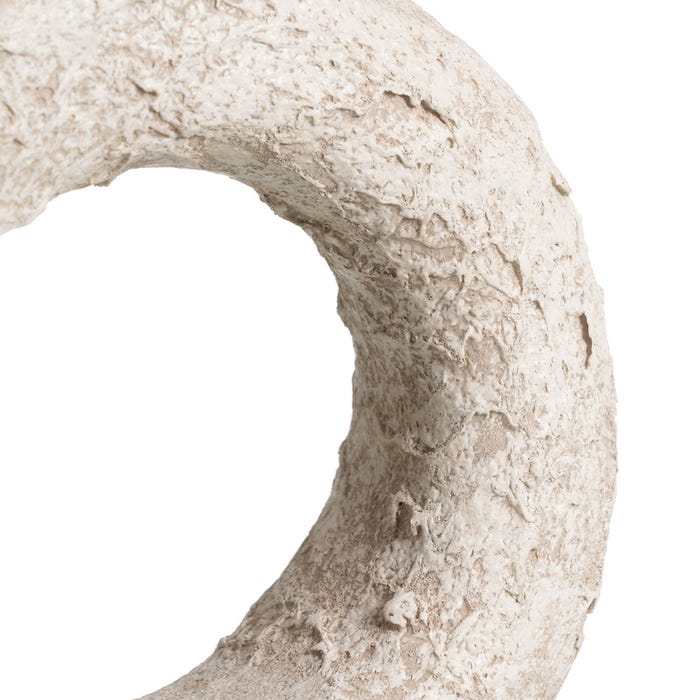 Rustic White Ceramic Vase 32 x 35 cm