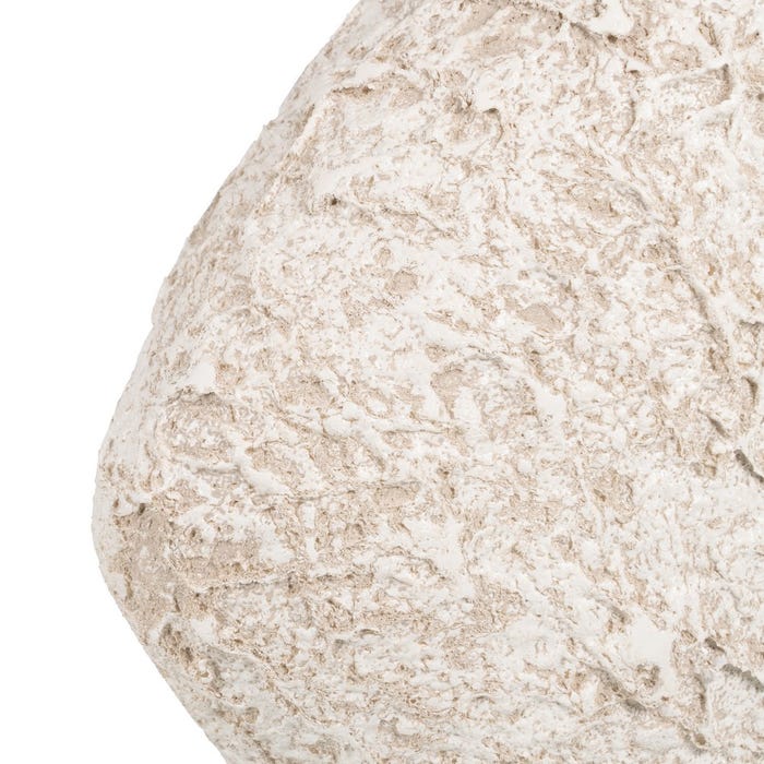 Jarrón Blanco Rústico Cerámica 23 X 12 X 20 Cm