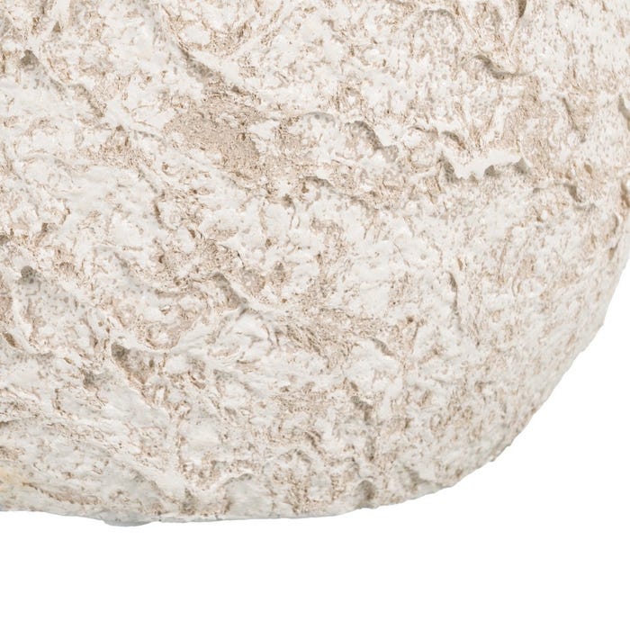 Jarrón Blanco Rústico Cerámica 23 X 12 X 20 Cm