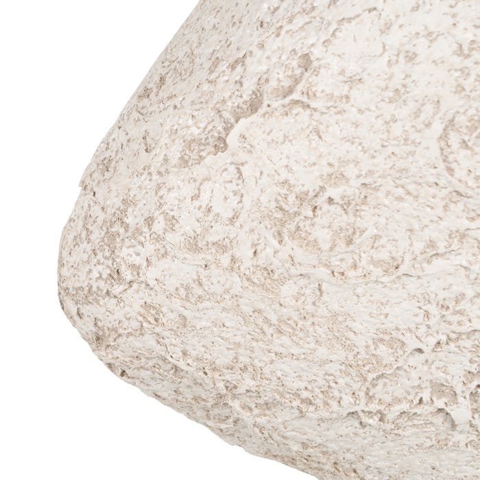 Jarrón Blanco Rústico Cerámica 32 X 15 X 30 Cm