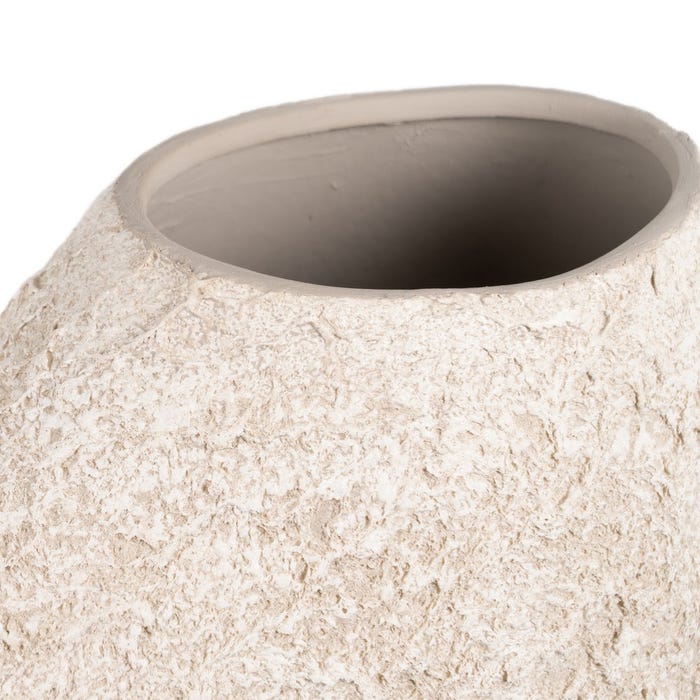 Rustic White Ceramic Vase 32 X 15 X 40 Cm