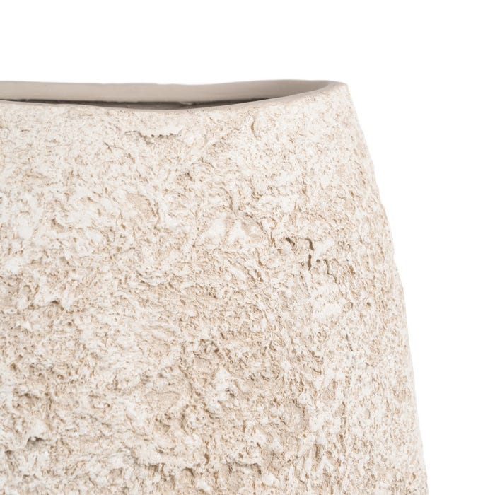 Rustic White Ceramic Vase 32 X 15 X 40 Cm