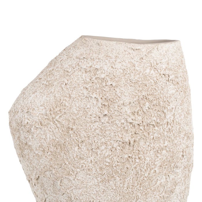 Rustic White Ceramic Vase 32 X 15 X 40 Cm