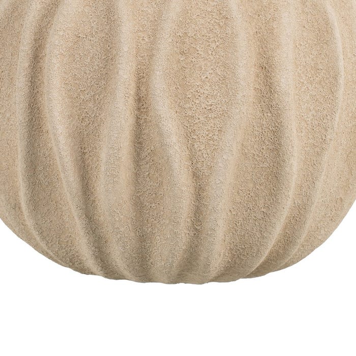 Macetero Beige Cerámica Decoración 23 X 23 X 20 Cm