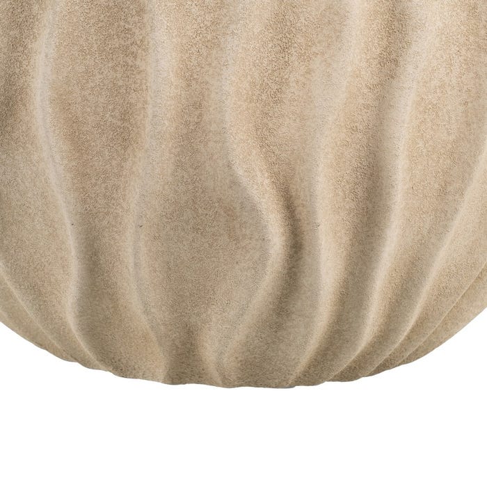 Macetero Beige Cerámica Decoración 40 X 40 X 39 Cm