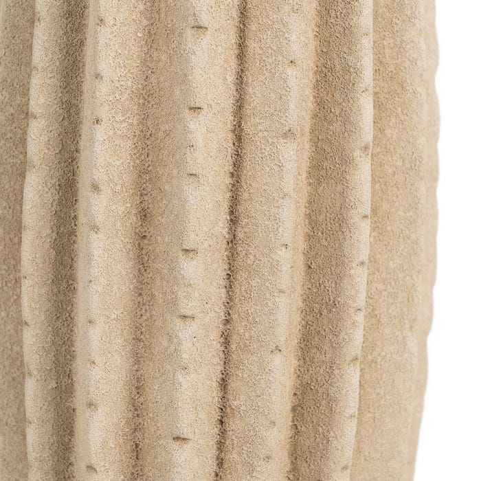 Beige Ceramic Vase Decoration 15 X 15 X 30 Cm