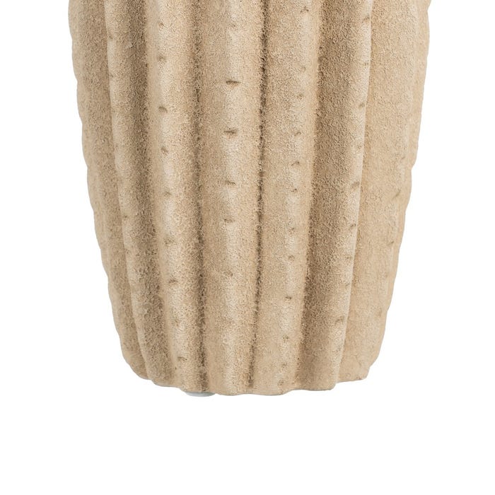 Beige Ceramic Vase Decoration 15 X 15 X 30 Cm