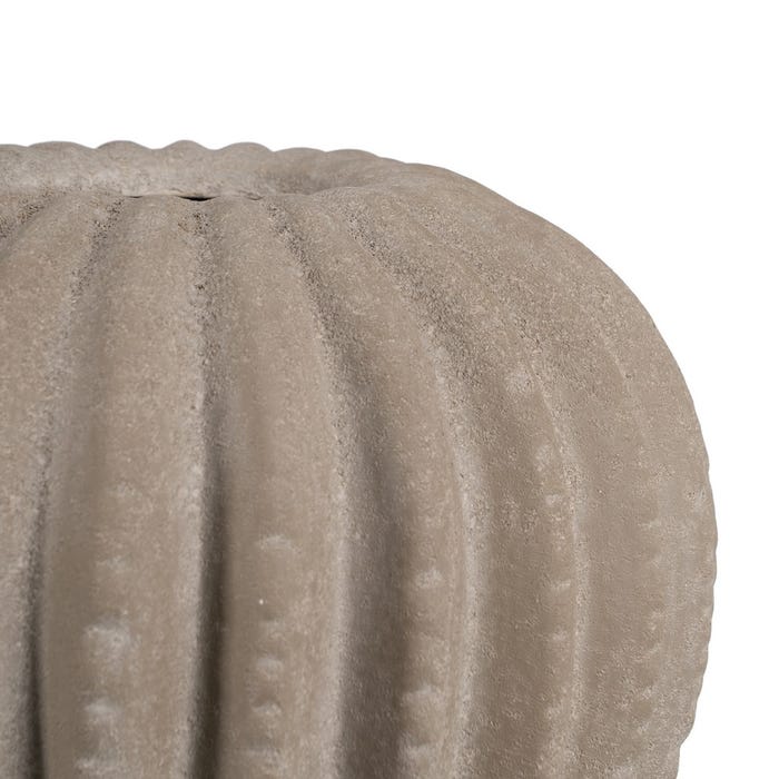 Jarrón Gris Oscuro Cerámica Decoración 34 X 34 X 33 Cm